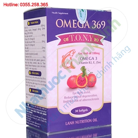 Omega 369 Tony bổ mắt giảm nguy cơ xơ vữa động mạch