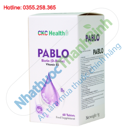 Pablo CKC Health – Hỗ Trợ Giảm Rụng Tóc, Nuôi Dưỡng Tóc Chắc Khỏe, Đẹp Da Và Móng Từ Bên Trong