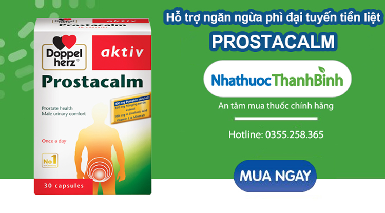 Mua viên uống Prostacalm chính hãng Đức tại Nhà thuốc Thanh Bình