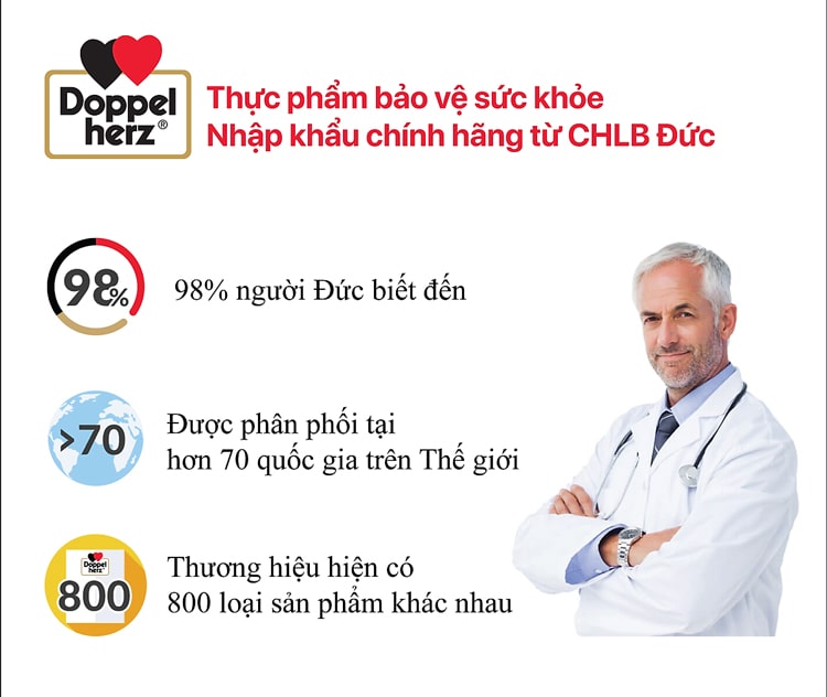 Sản phẩm thuộc thương hiệu uy tín Doppelherz Đức