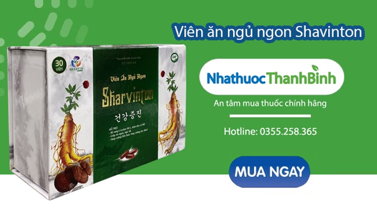 Mua Viên ăn ngủ ngon Sharvinton chính hãng tại Nhà thuốc Thanh Bình
