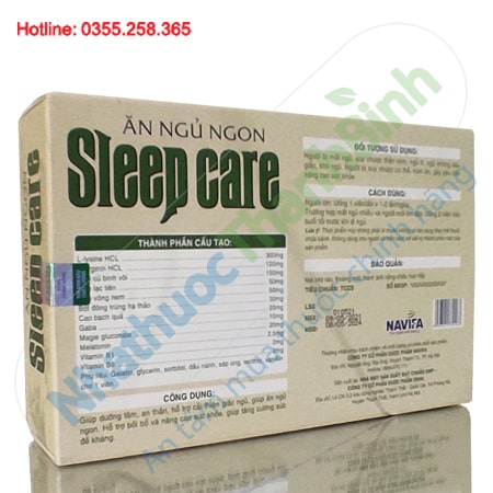 Ăn ngủ ngon Sleep Care dưỡng tâm an thần nâng cao sức khỏe