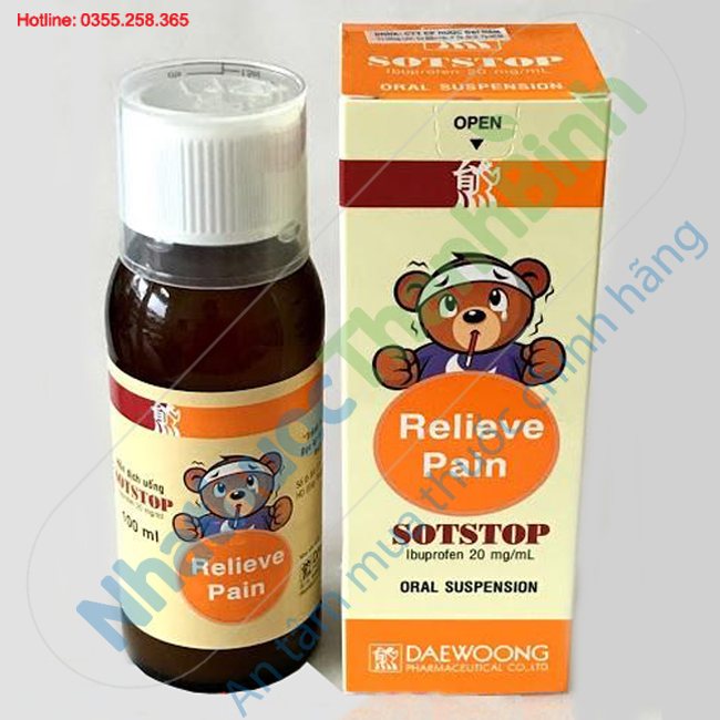Thuốc hạ sốt Sotstop 100ml: Công dụng, Liều dùng, Tác dụng phụ, Giá bán