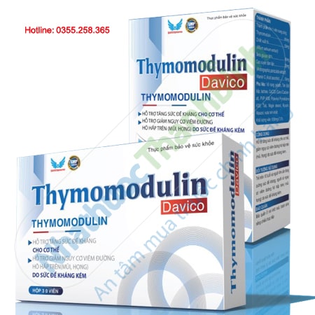 Thymomodulin Davico hỗ trợ tăng cường sức đề kháng