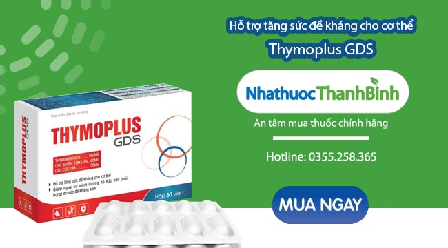 Mua Thymoplus GDS chính hãng tại Nhà thuốc Thanh Bình