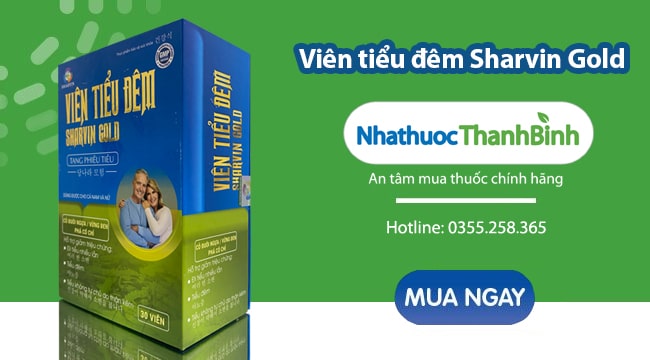 Mua Viên tiểu đêm Sharvin Gold chính hãng giá tốt tại Nhà thuốc Thanh Bình