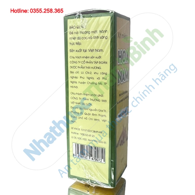 Xịt miệng hoa nam chai 10ml dùng cho người hút thuốc lào thuốc lá