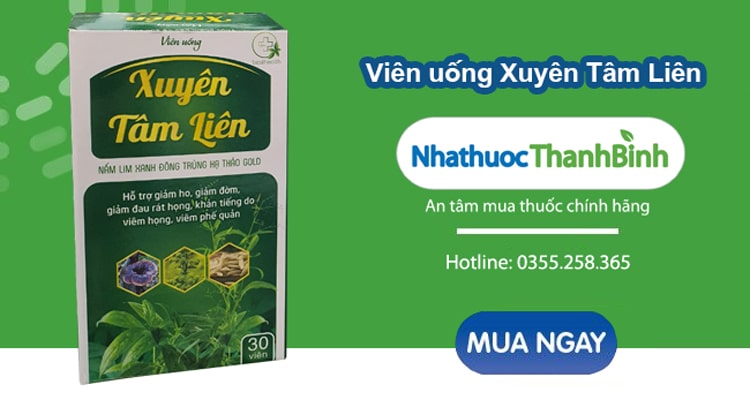 Mua viên uống Xuyên tâm liên chính hãng tại Nhà thuốc Thanh Bình