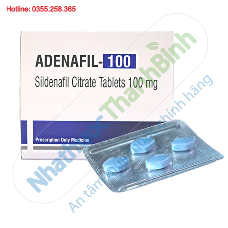 Thuốc Adenafil 100 điều trị rối loạn cương dương hiệu quả