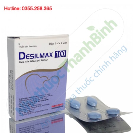 Thuốc Desilmax 100 - Điều trị rối loạn cương dương