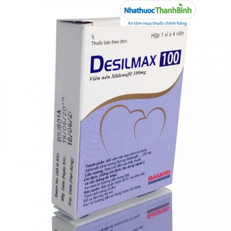 Thuốc Desilmax 100 - Điều trị rối loạn cương dương