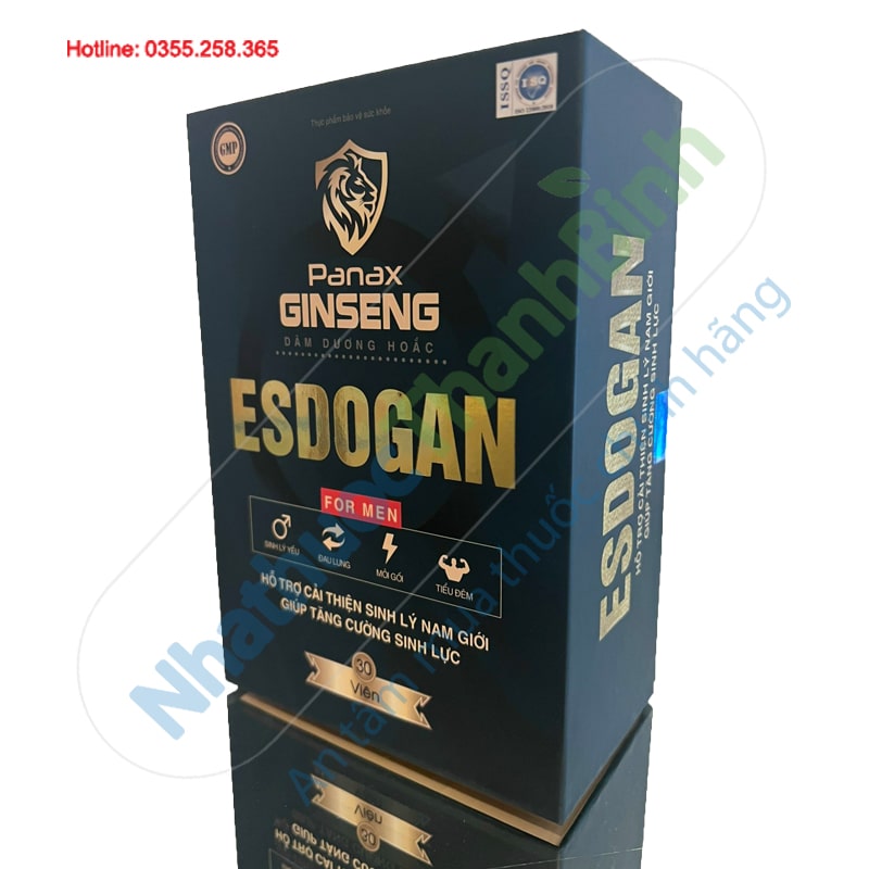 Viên uống bổ thận nam Esdogan dùng cho nam giới xuất tinh sớm, sinh lý yếu
