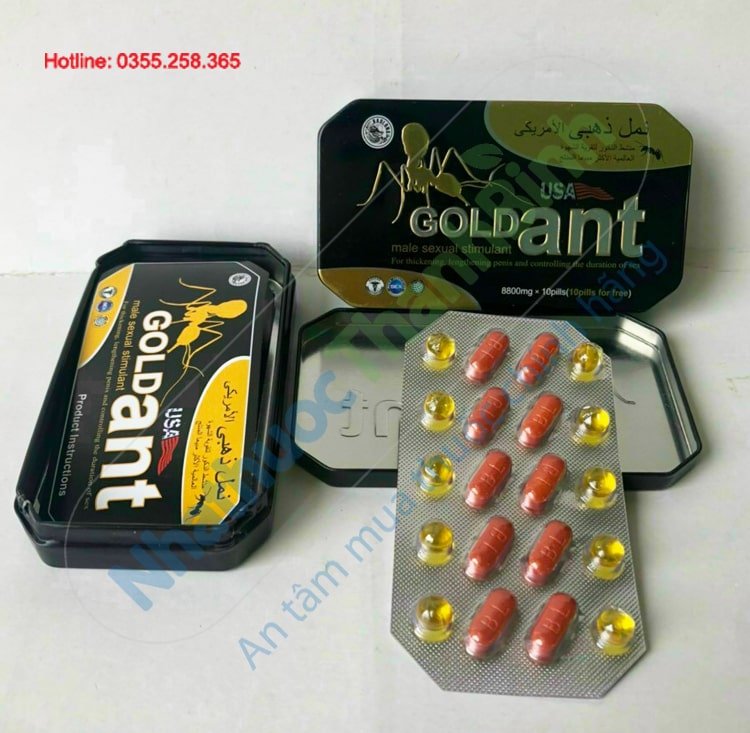 Gold ant USA giúp kéo dài thời gian quan hệ chống xuất tinh sớm
