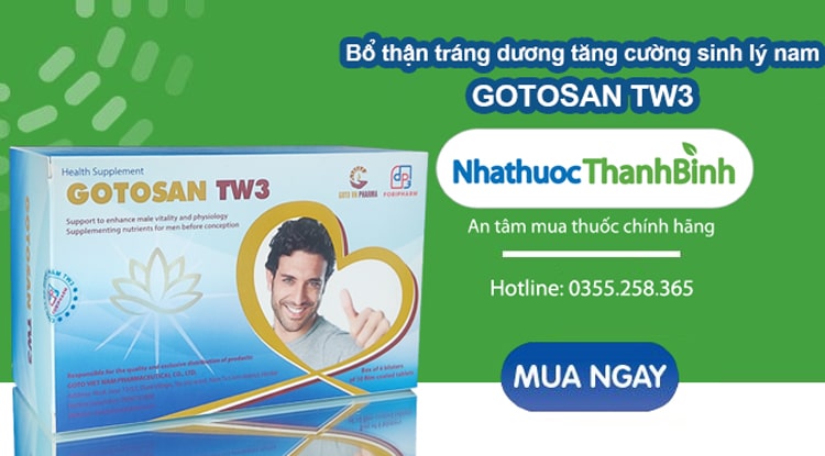 Mua Gotosan TW3 chính hãng tại Nhà thuốc Thanh Bình