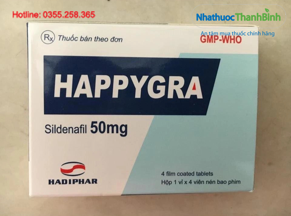 Thuốc Happygra điều trị rối loạn cương dương hiệu quả