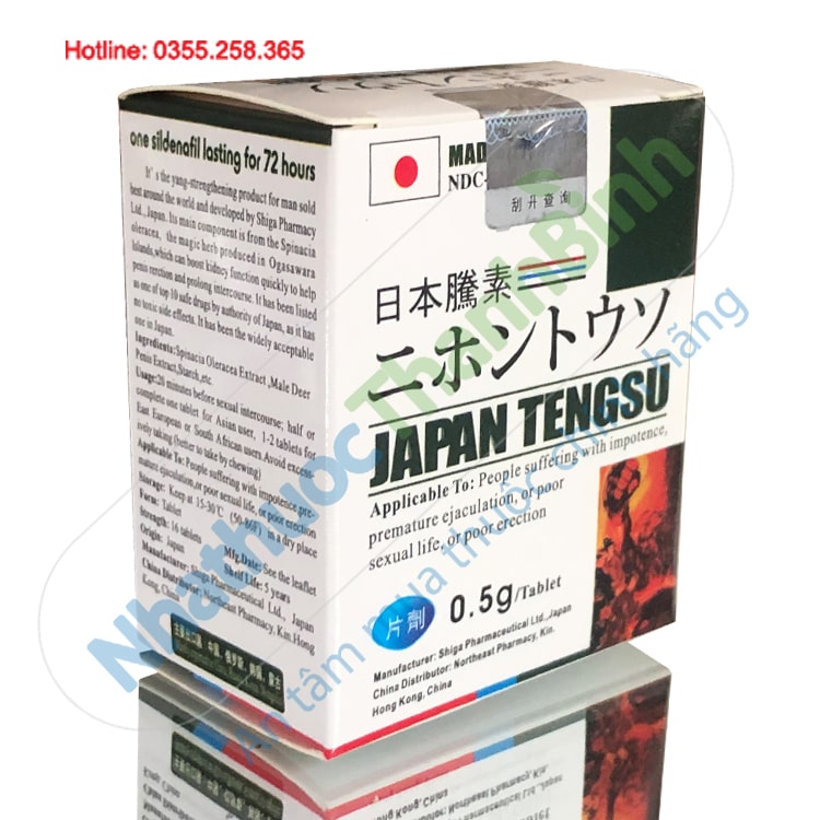 Viên uống Japan Tengsu giúp cương cứng tốt hơn kéo dài thời gian quan hệ