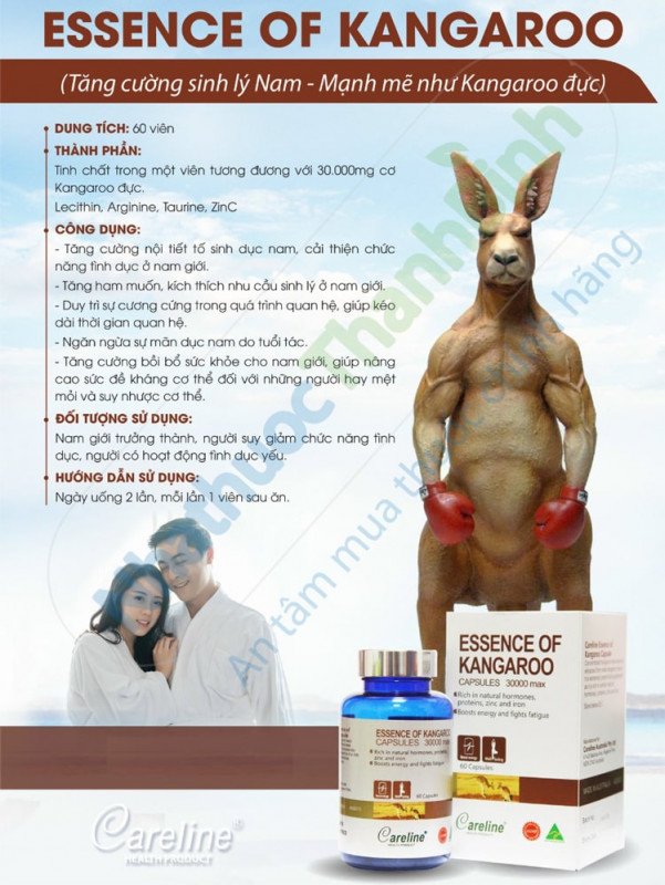 Essence Of Kangaroo hỗ trợ cải thiện chức năng sinh lý nam hiệu quả