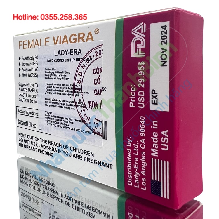Thuốc Lady Era giúp tăng cường ham muốn giúp phụ nữ chủ động trong quan hệ tình dục