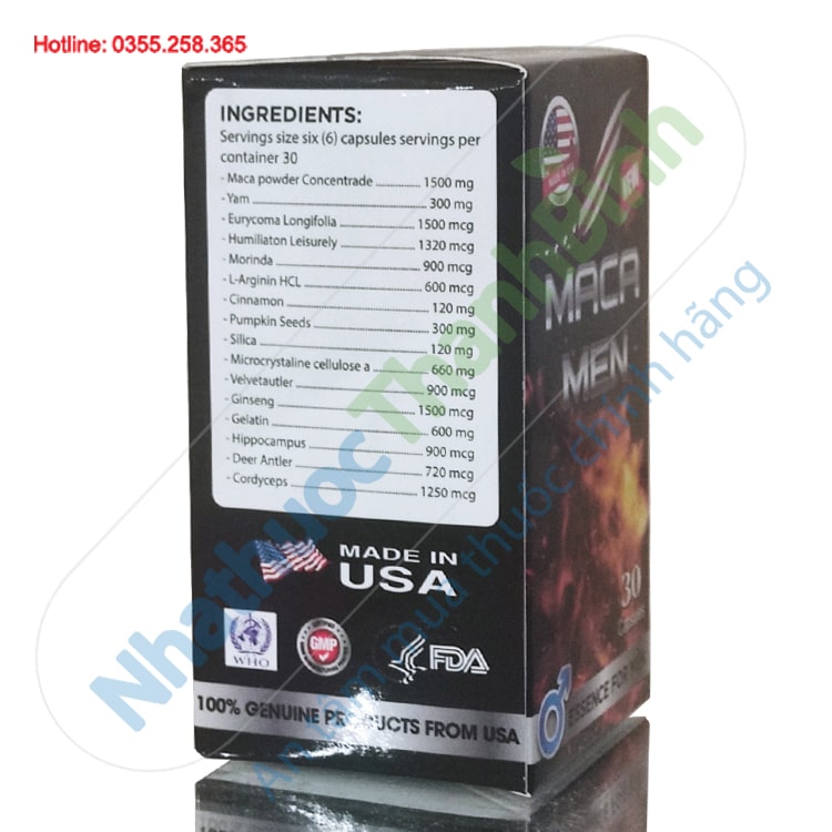TPCN bổ thận Maca Men đang được các quý ông đánh giá rất cao dựa trên hiệu quả thực tế