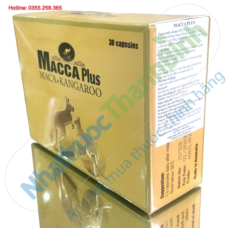 Macca Plus hỗ trợ tăng cường chức năng sinh lý ở nam giới