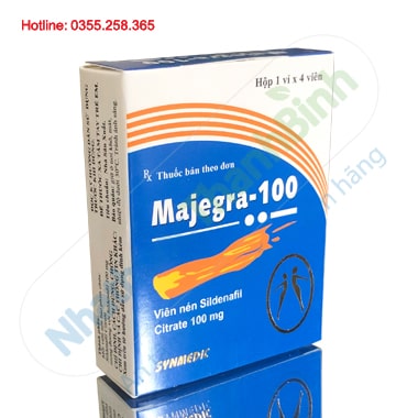 Thuốc Majegra 100 điều trị rối loạn cương dương