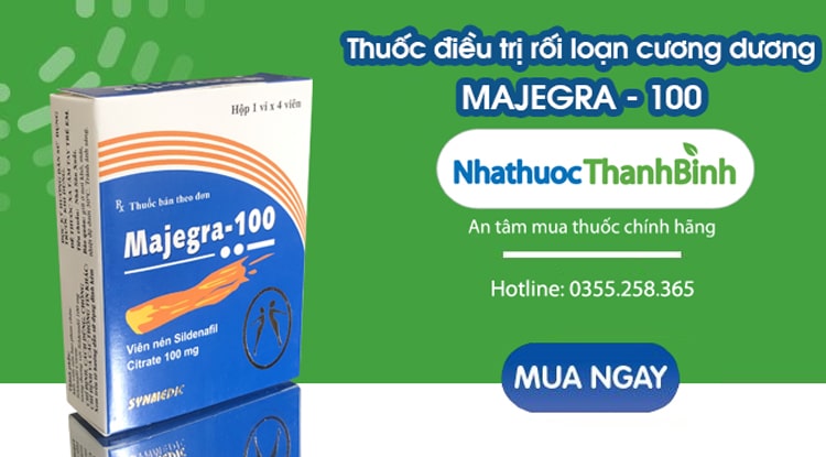 Mua thuốc Majegra 100 chính hãng tại Nhà thuốc Thanh Bình