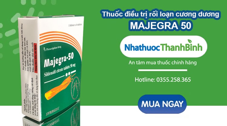Mua thuốc Majegra 50mg chính hãng tại Nhà thuốc Thanh Bình