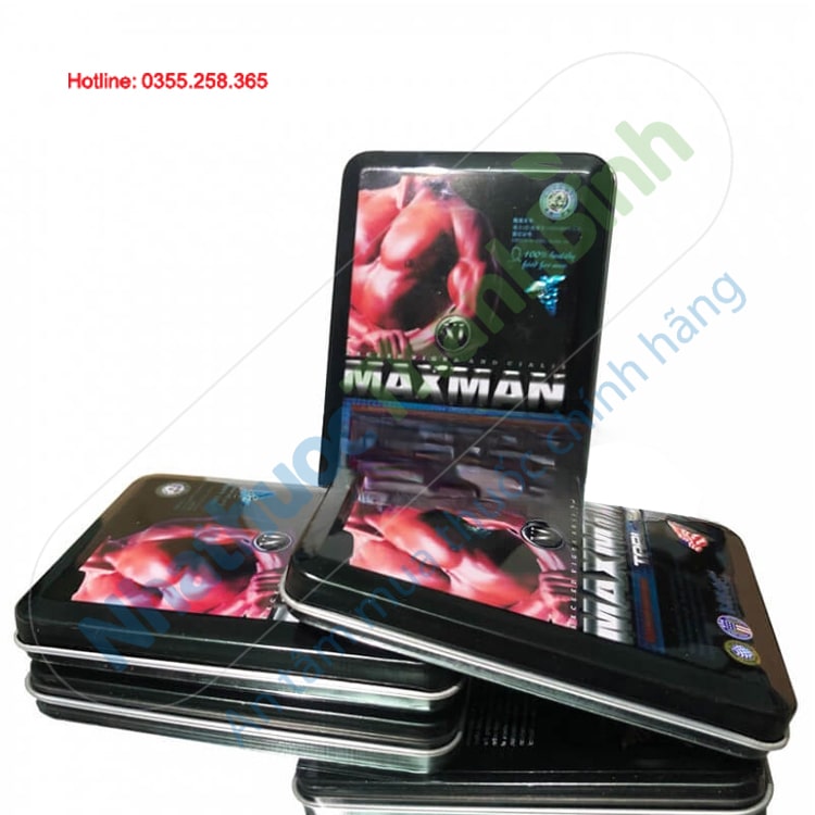 Thuốc cường dương Maxman 3800mg vỉ 10 viên