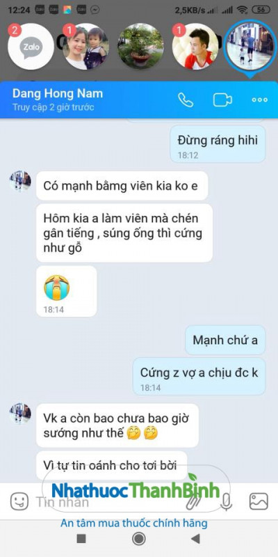 Phản hồi của khách hàng khi sử dụng thuốc cường dương Ngựa thái của Nhà thuốc Thanh Bình