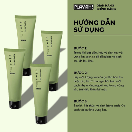 Gel Bôi Trơn Playah Pleasure – Cấp Ẩm, Tăng Độ Trơn Mượt Cho Vùng Nhạy Cảm
