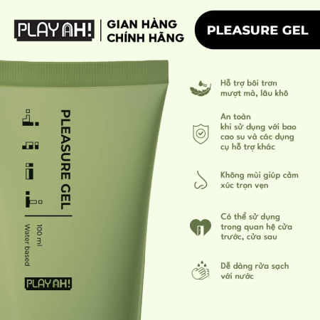 Gel Bôi Trơn Playah Pleasure – Cấp Ẩm, Tăng Độ Trơn Mượt Cho Vùng Nhạy Cảm