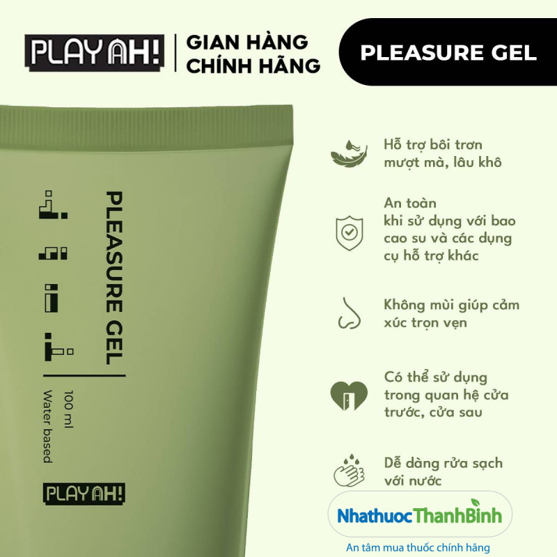 Mua gel bôi trơn PlayAh Pleasure chính hãng tại Nhà thuốc Thanh Bình