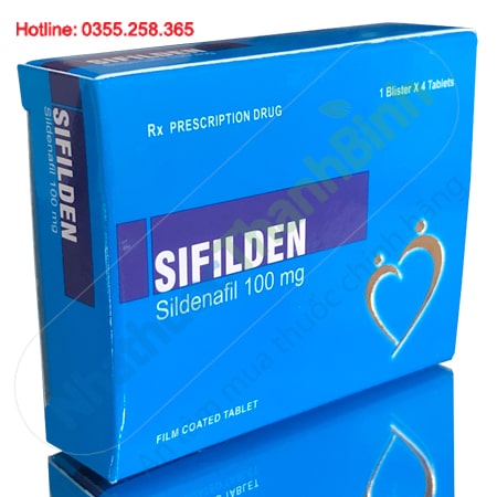Thuốc Sifilden 100mg 4 viên - Điều trị rối loạn cương dương