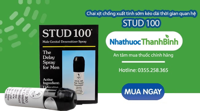 Mua Chai xịt Stud 100 chính hãng tại Nhà thuốc Thanh Bình
