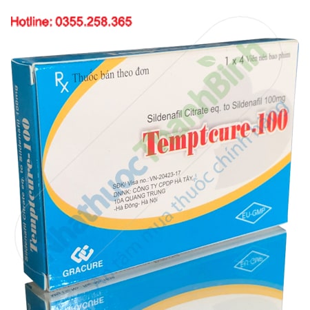 Thuốc Temptcure 100 điều trị rối loạn cương dương