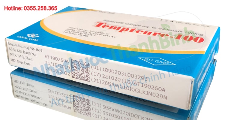 Thuốc Temptcure 100mg vỉ 4 viên Ấn Độ