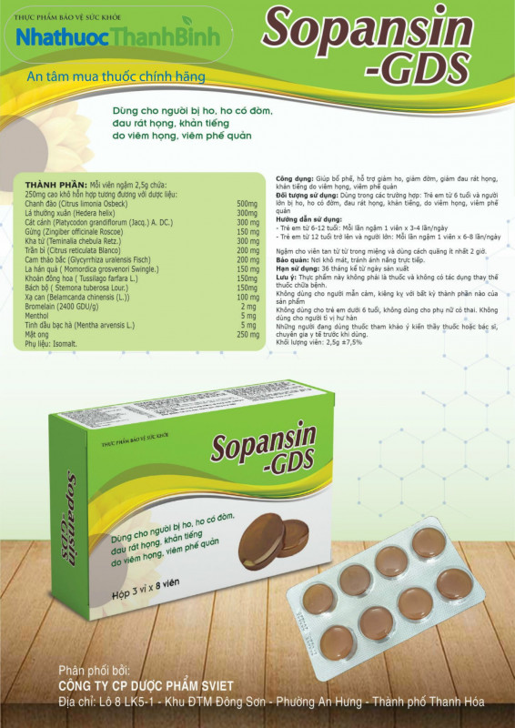 Sản phẩm giúp hỗ trợ giảm viêm họng viêm phế quản hiệu quả