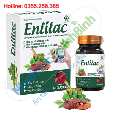 Viên tiểu đường Enlilac – Hỗ trợ hạn chế tăng đường huyết, ổn định đường huyết và giảm nguy cơ biến chứng do tiểu đường