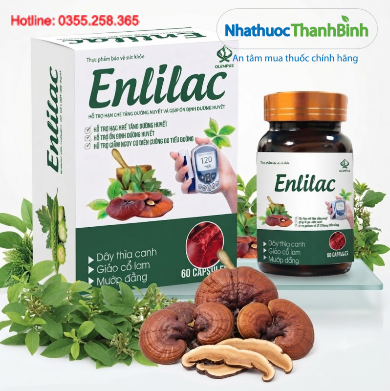 Mua viên tiểu đường Enlilac chính hãng tại Nhà thuốc Thanh Bình