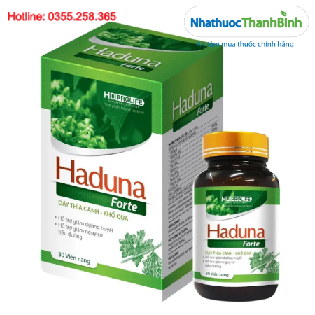Haduna Forte – Viên uống hỗ trợ giảm đường huyết HD-Prolife (Hộp 30 viên)