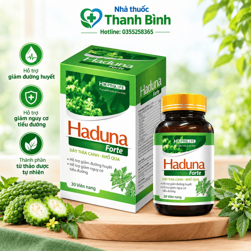 Mua Haduna Forte hộp 30 viên chính hãng tại Nhà thuốc Thanh Bình