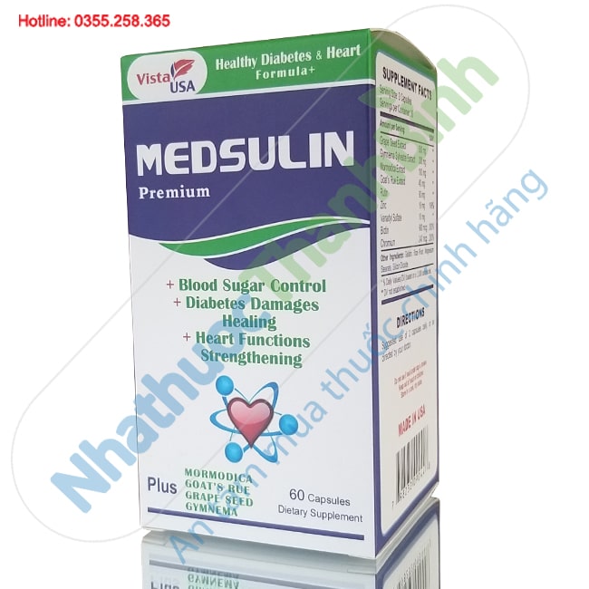 Medsulin hỗ trợ kiểm soát đường huyết