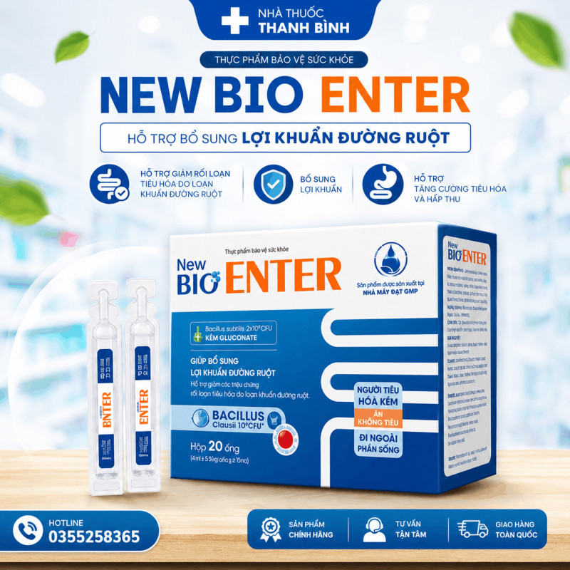 Mua New Bio Enter chính hãng tại Nhà thuốc Thanh Bình