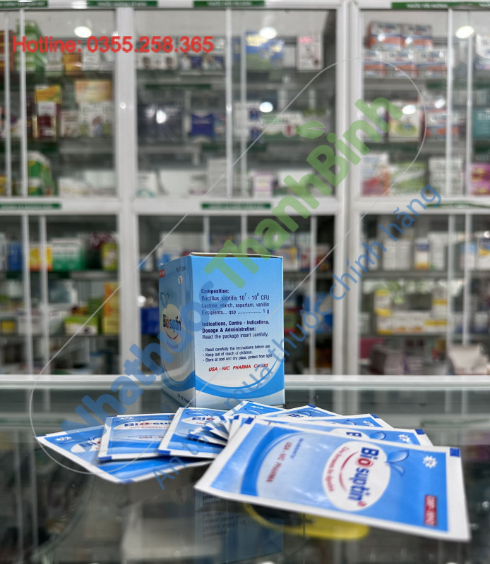Thuốc Biosuptin xanh hỗ trợ giảm rối loạn tiêu hóa đầy bụng khó tiêu