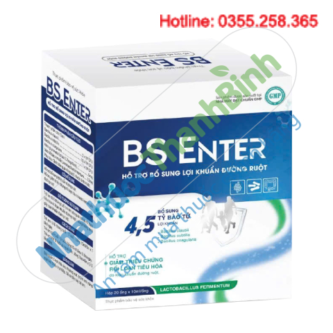 BS Enter bổ sung lợi khuẩn đường ruột giảm rối loạn tiêu hóa do loạn khuẩn