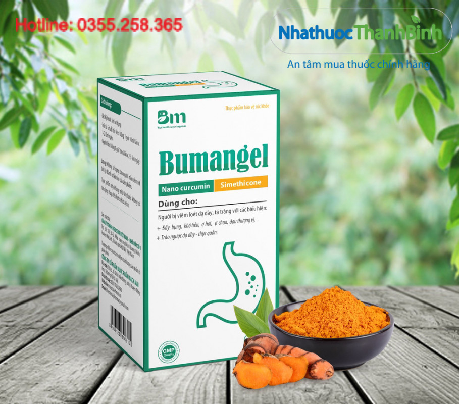 Bumangel hỗ trợ giảm acid dịch vị, bảo vệ niêm mạc và giảm triệu chứng viêm loét dạ dày, tá tràng hiệu quả