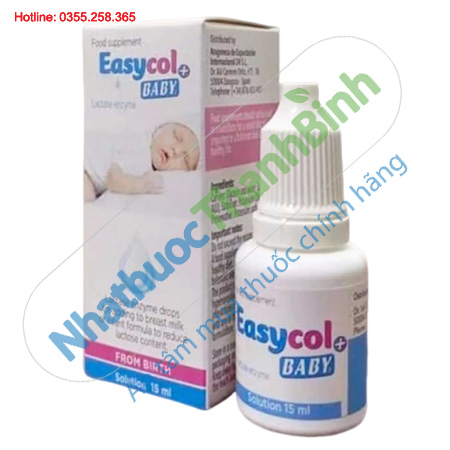 Easycol Baby+ cho trẻ bất dung nạp lactose giúp bé tiêu hóa tốt giảm quấy khóc đêm