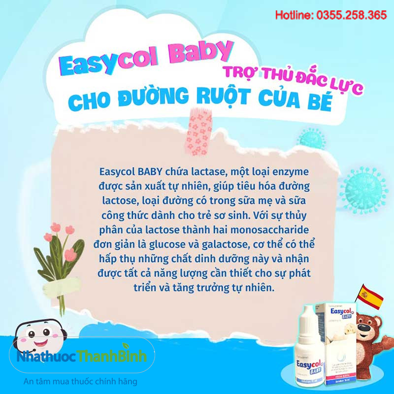 Easycol Baby an toàn cho trẻ sơ sinh