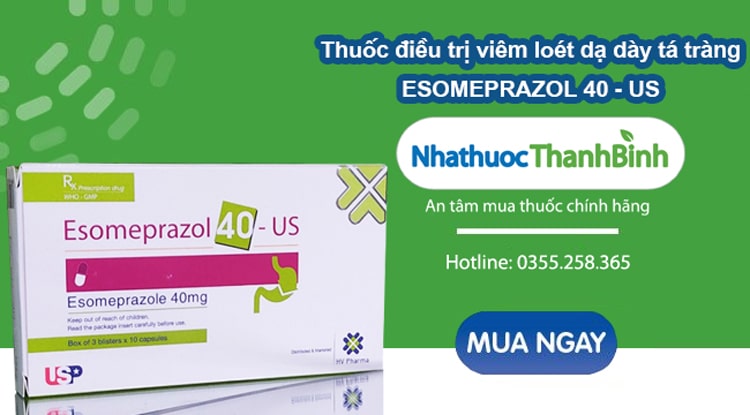 Mua thuốc Esomeprazol 40-US chính hãng tại Nhà thuốc Thanh Bình
