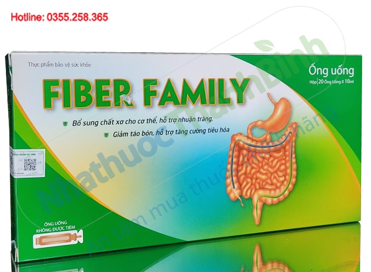 Thực phẩm bảo vệ sức khỏe Fiber Family giúp bổ sung chất xơ cho cơ thể